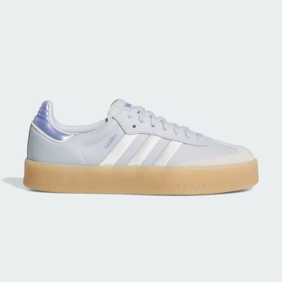 Adidas Sambae Halo Blue White Metallic Leather Sneaker Shoe Size 7 NEW WITH TAG - Picture 6 of 6